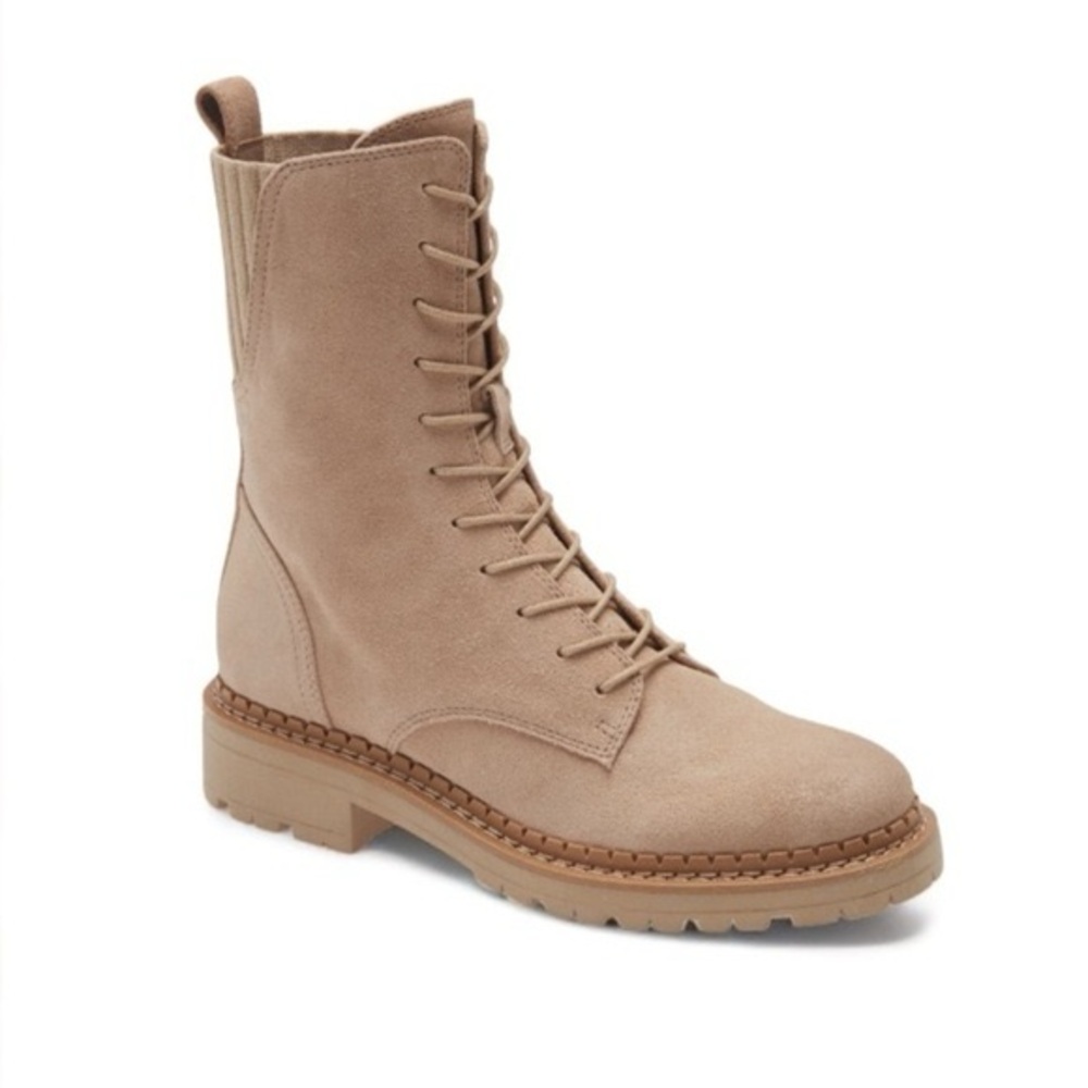 Sam Edelman Lex || Combat Suede Leather Boots Sz 10